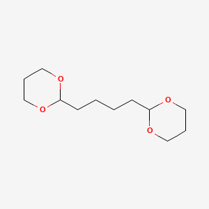 molecular formula C12H22O4 B12946592 1,4-Di(1,3-dioxan-2-yl)butane CAS No. 111865-42-0