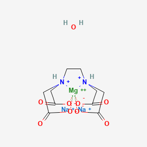 molecular formula C10H16MgN2Na2O9+2 B12946605 Ethylenediaminetetraacetic acid magnesium disodium salt hydrate 