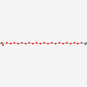 molecular formula C45H91NO23 B12946636 3-[2-[2-[2-[2-[2-[2-[2-[2-[2-[2-[2-[2-[2-[2-[2-[2-[2-[2-[2-[2-(2-Aminoethoxy)ethoxy]ethoxy]ethoxy]ethoxy]ethoxy]ethoxy]ethoxy]ethoxy]ethoxy]ethoxy]ethoxy]ethoxy]ethoxy]ethoxy]ethoxy]ethoxy]ethoxy]ethoxy]ethoxy]ethoxy]propanoic acid 