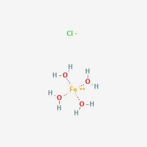 molecular formula ClFeH8O4+ B12946641 Tetraaqua-Iron(II) chloride 