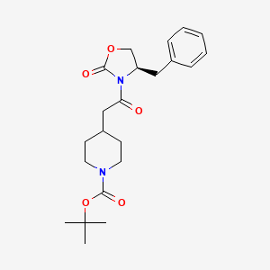 tert-Butyl (R)-4-(2-(4-benzyl-2-oxooxazolidin-3-yl)-2-oxoethyl)piperidine-1-carboxylate