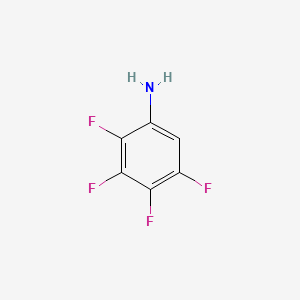 molecular formula C6H3F4N B1294667 2,3,4,5-四氟苯胺 CAS No. 5580-80-3