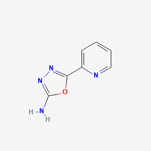 molecular formula C7H6N4O B1294670 5-Pyridin-2-yl-1,3,4-oxadiazol-2-amine CAS No. 5711-72-8