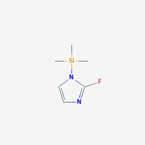 molecular formula C6H11FN2Si B12946716 2-Fluoro-1-(trimethylsilyl)-1H-imidazole 