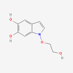 molecular formula C10H11NO4 B12946719 1-(2-Hydroxyethoxy)-1H-indole-5,6-diol 