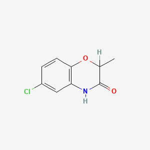 molecular formula C9H8ClNO2 B1294672 6-Chloro-2-methyl-2H-1,4-benzoxazin-3(4H)-one CAS No. 5791-00-4