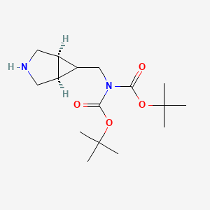 Rel-di-tert-butyl (((1R,5S,6r)-3-azabicyclo[3.1.0]hexan-6-yl)methyl)iminodicarbonate