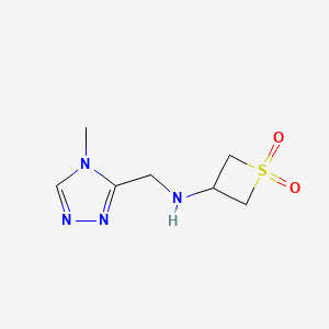 3-(((4-Methyl-4H-1,2,4-triazol-3-yl)methyl)amino)thietane 1,1-dioxide