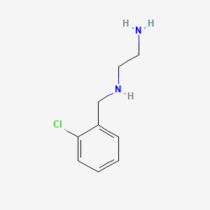 molecular formula C9H13ClN2 B1294679 乙二胺，2-(氯苄基)- CAS No. 6241-46-9