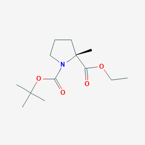 1-(tert-Butyl) 2-ethyl (R)-2-methylpyrrolidine-1,2-dicarboxylate