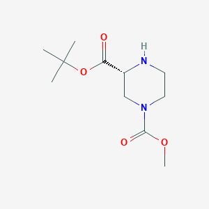 (R)-3-tert-Butyl 1-methyl piperazine-1,3-dicarboxylate