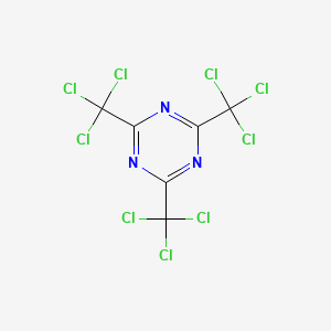 molecular formula C6Cl9N3 B1294688 2,4,6-三(三氯甲基)-1,3,5-三嗪 CAS No. 6542-67-2