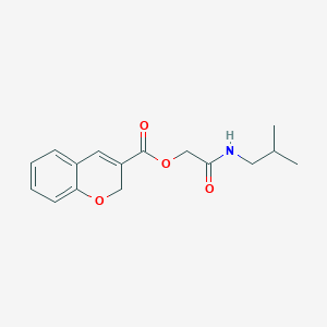 molecular formula C16H19NO4 B12946890 2-(Isobutylamino)-2-oxoethyl 2H-chromene-3-carboxylate 