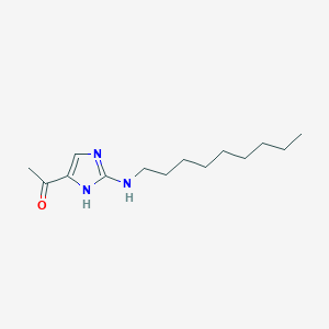 molecular formula C14H25N3O B12946918 1-[2-(Nonylamino)-1H-imidazol-5-yl]ethan-1-one CAS No. 88723-19-7