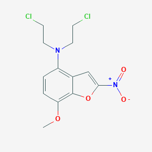 B012947 4-Benzofuranamine, N,N-bis(2-chloroethyl)-7-methoxy-2-nitro- CAS No. 109143-20-6
