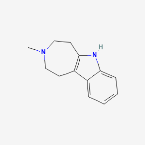molecular formula C13H16N2 B1294700 3-甲基-1,2,3,4,5,6-六氢氮杂菲并[4,5-b]吲哚 CAS No. 7546-66-9
