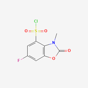 6-Fluoro-3-methyl-2-oxo-2,3-dihydrobenzo[d]oxazole-4-sulfonyl chloride