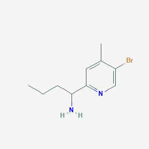 molecular formula C10H15BrN2 B12947021 1-(5-Bromo-4-methylpyridin-2-yl)butan-1-amine 