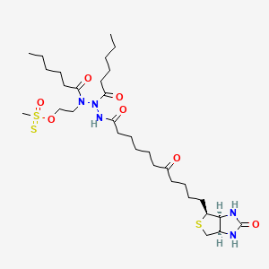 O-(2-(1,2-Dihexanoyl-3-(7-oxo-11-((3aS,4S,6aR)-2-oxohexahydro-1H-thieno[3,4-d]imidazol-4-yl)undecanoyl)triazyl)ethyl) methanesulfonothioate