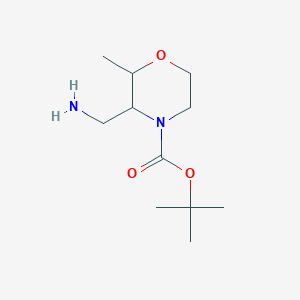 tert-Butyl 3-(aminomethyl)-2-methylmorpholine-4-carboxylate