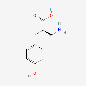 molecular formula C10H13NO3 B12947118 (R)-3-Amino-2-(4-hydroxybenzyl)propanoic acid 