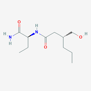 (R)-N-((S)-1-Amino-1-oxobutan-2-yl)-3-(hydroxymethyl)hexanamide