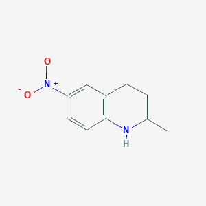 molecular formula C10H12N2O2 B12947153 2-Methyl-6-nitro-1,2,3,4-tetrahydroquinoline 