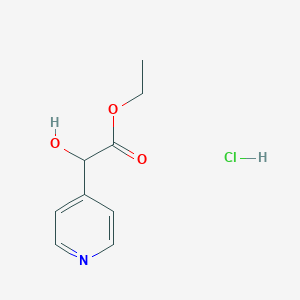 molecular formula C9H12ClNO3 B12947172 Ethyl 2-hydroxy-2-(pyridin-4-yl)acetate hydrochloride 