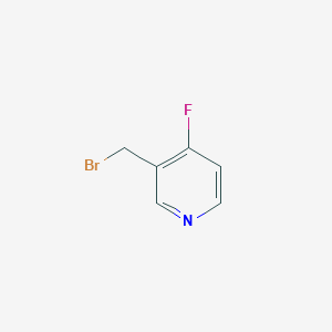 molecular formula C6H5BrFN B12947177 3-(Bromomethyl)-4-fluoropyridine 