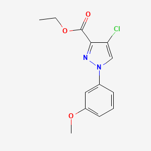 Ethyl 4-chloro-1-(3-methoxyphenyl)-1H-pyrazole-3-carboxylate