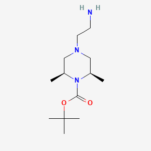 Rel-tert-butyl (2R,6S)-4-(2-aminoethyl)-2,6-dimethylpiperazine-1-carboxylate