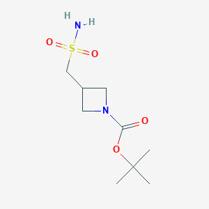 molecular formula C9H18N2O4S B12947215 tert-Butyl 3-(sulfamoylmethyl)azetidine-1-carboxylate 