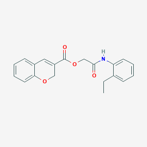 molecular formula C20H19NO4 B12947217 2-((2-Ethylphenyl)amino)-2-oxoethyl 2H-chromene-3-carboxylate 