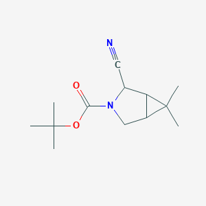 molecular formula C13H20N2O2 B12947225 Tert-butyl 2-cyano-6,6-dimethyl-3-azabicyclo[3.1.0]hexane-3-carboxylate 