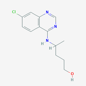 4-((7-Chloroquinazolin-4-yl)amino)pentan-1-ol