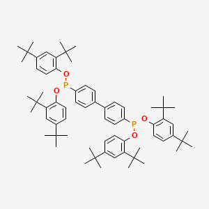 molecular formula C68H92O4P2 B1294726 四(2,4-二叔丁基苯基)[1,1'-联苯]-4,4'-二基双(亚磷酸酯) CAS No. 38613-77-3
