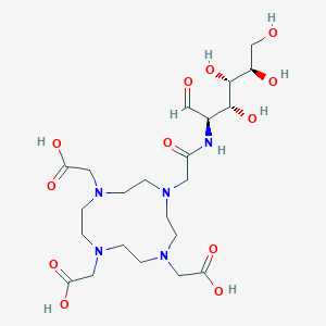 2,2',2''-(10-(2-Oxo-2-(((2R,3R,4S,5R)-3,4,5,6-tetrahydroxy-1-oxohexan-2-yl)amino)ethyl)-1,4,7,10-tetraazacyclododecane-1,4,7-triyl)triacetic acid