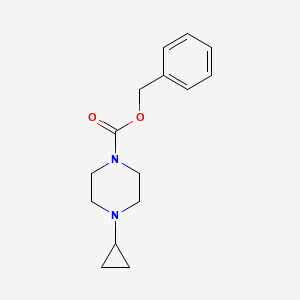 molecular formula C15H20N2O2 B12947293 Benzyl 4-cyclopropylpiperazine-1-carboxylate 