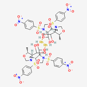 molecular formula C44H56N8O28Rh2S4 B12947346 Rh2(4S,5R-MNOSO)4 