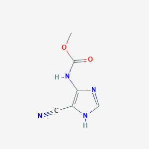 Methyl (5-cyano-1H-imidazol-4-yl)carbamate