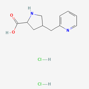 4-(Pyridin-2-ylmethyl)pyrrolidine-2-carboxylic acid dihydrochloride