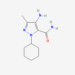 4-Amino-1-cyclohexyl-3-methyl-1h-pyrazole-5-carboxamide