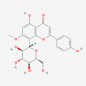 molecular formula C22H22O10 B12947371 5-hydroxy-2-(4-hydroxyphenyl)-7-methoxy-8-[(2S,3R,4R,5S,6R)-3,4,5-trihydroxy-6-(hydroxymethyl)oxan-2-yl]chromen-4-one 