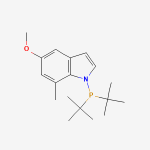 1-(Di-tert-butylphosphanyl)-5-methoxy-7-methyl-1H-indole