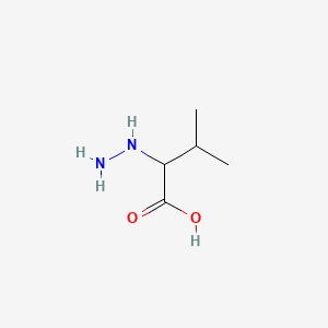 B1294738 2-Hydrazino-3-methylbutanoic acid CAS No. 19866-38-7