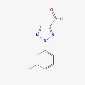 molecular formula C10H9N3O B12947383 2-(m-Tolyl)-2H-1,2,3-triazole-4-carbaldehyde 