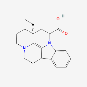 molecular formula C20H24N2O2 B12947392 (13AS)-13a-ethyl-2,3,5,6,6a,12,13,13a-octahydro-1h-indolo[3,2,1-de]pyrido[3,2,1-ij][1,5]naphthyridine-12-carboxylic acid 