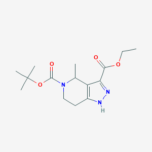 5-(tert-Butyl) 3-ethyl 4-methyl-2,4,6,7-tetrahydro-5H-pyrazolo[4,3-c]pyridine-3,5-dicarboxylate