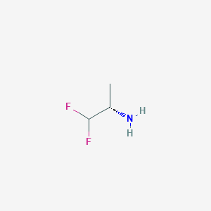 molecular formula C3H7F2N B12947543 (S)-1,1-Difluoropropan-2-amine 