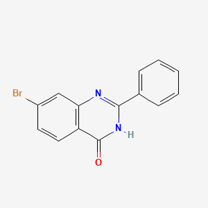 molecular formula C14H9BrN2O B12947562 7-bromo-2-phenyl-1H-quinazolin-4-one CAS No. 1152237-10-9